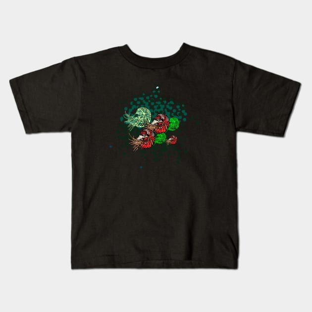 Nautilus abstract design Kids T-Shirt by artbyluko